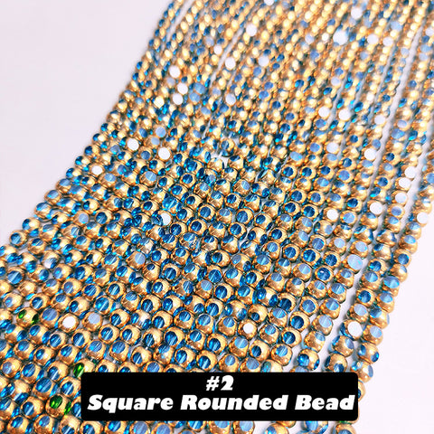 2/4mm Round Glass Beads