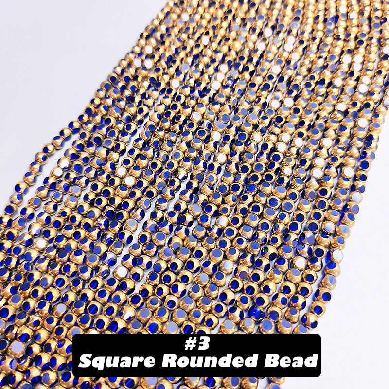 2/4mm Round Glass Beads