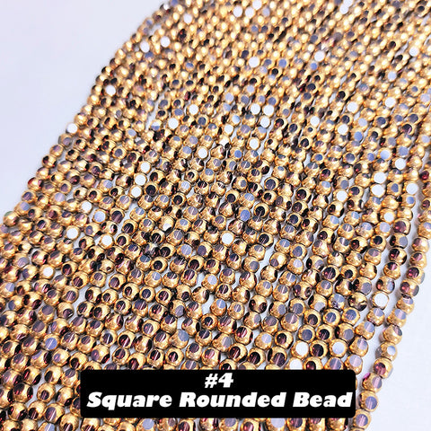 2/4mm Round Glass Beads