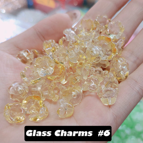 Glass Charms Lily of the valley  bogo