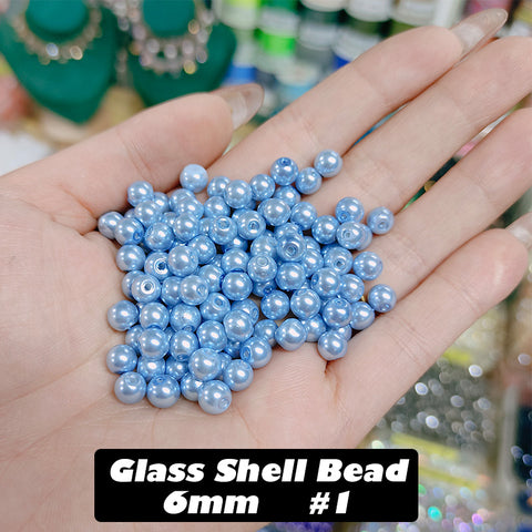 BOGO Glass Shell Beads