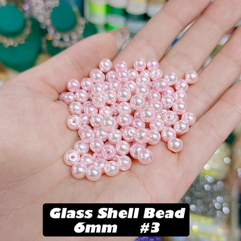 BOGO Glass Shell Beads