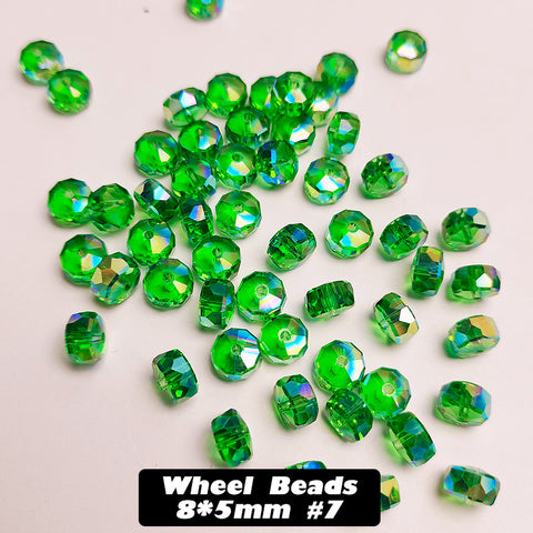 Wheel Beads Glass Beads for DIY Bracelet