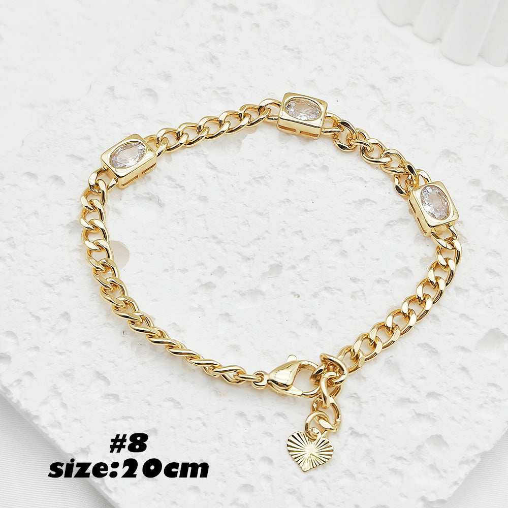 18k Gold Plated Zircon Bracelet