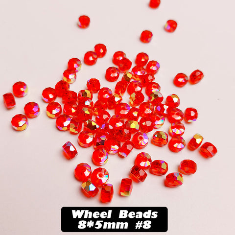 Wheel Beads Glass Beads for DIY Bracelet