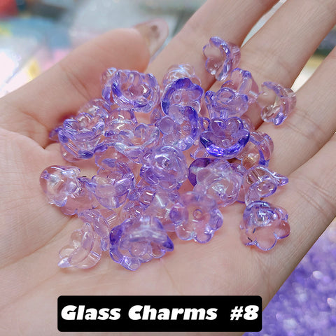Glass Charms Lily of the valley  bogo