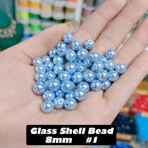 BOGO Glass Shell Beads