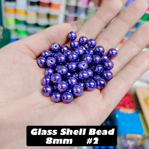 BOGO Glass Shell Beads