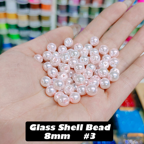 BOGO Glass Shell Beads