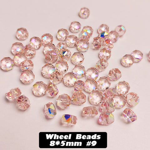 Wheel Beads Glass Beads for DIY Bracelet
