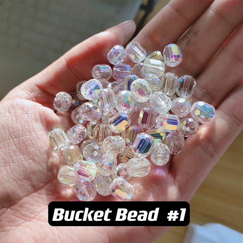 Bucket Beads Glass Disco Beads