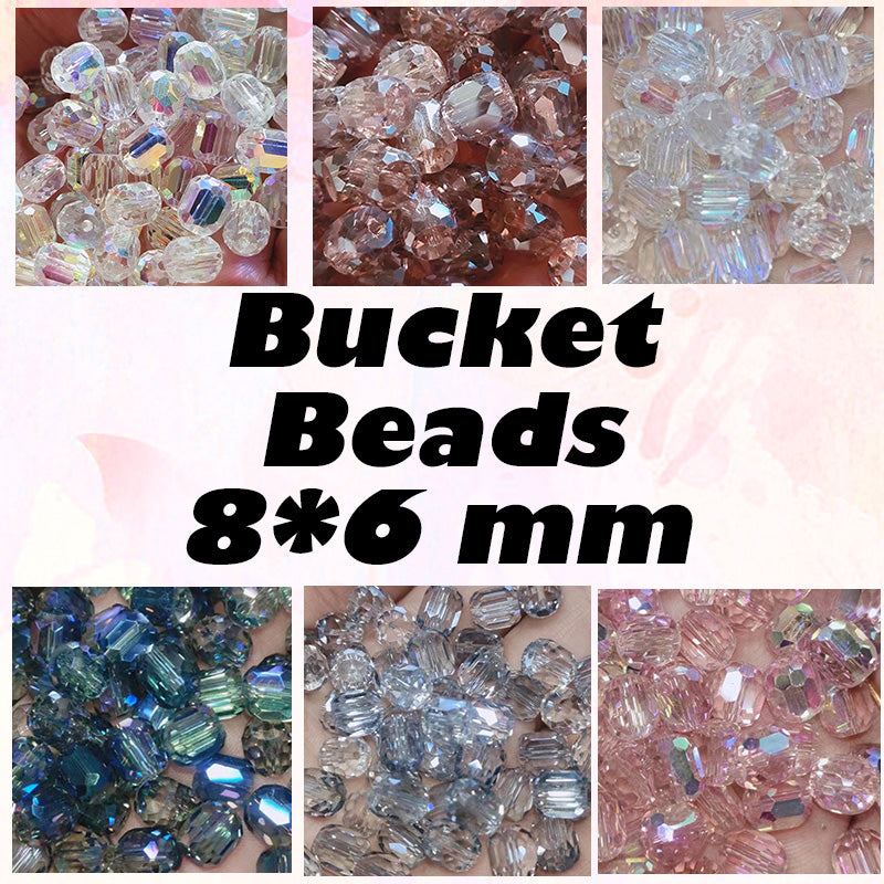 Bucket Beads Glass Disco Beads