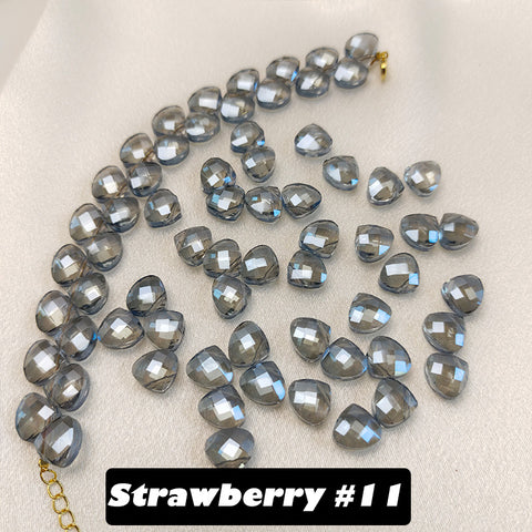 Strawberry Beads Glass Disco Beads