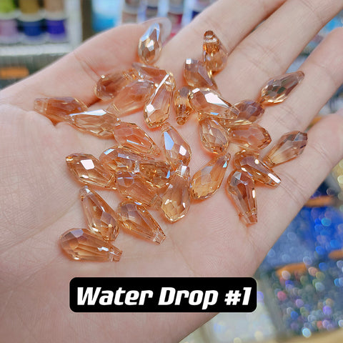 Water Drop Beads Glass Disco Beads