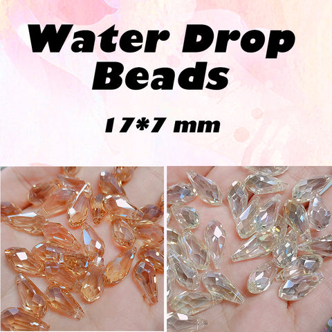 Water Drop Beads Glass Disco Beads