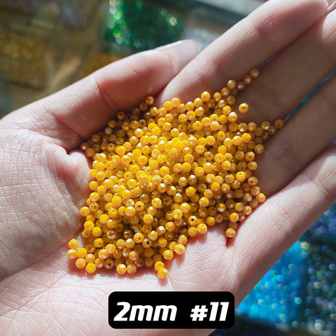 2 mm Glass Disco Beads