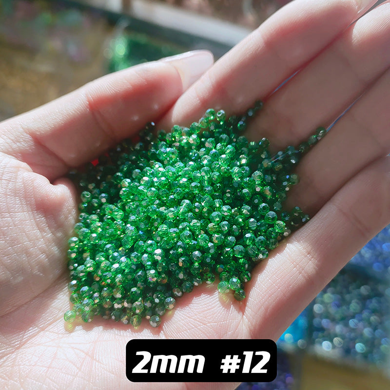 2 mm Glass Disco Beads