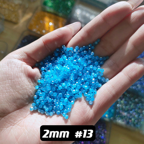 2 mm Glass Disco Beads