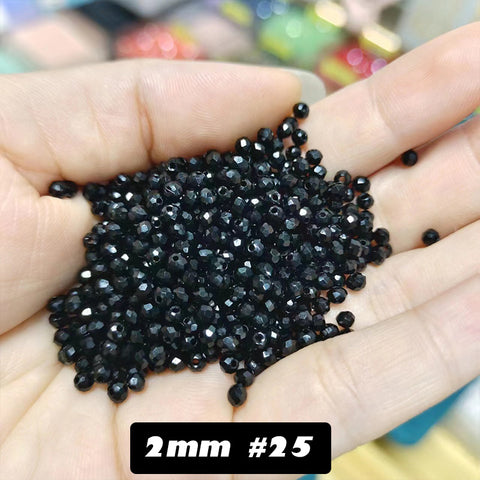 2 mm Glass Disco Beads