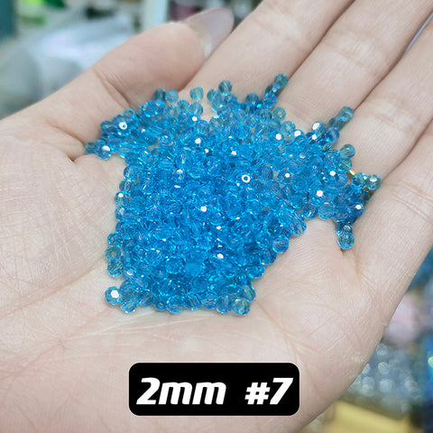 2 mm Glass Disco Beads
