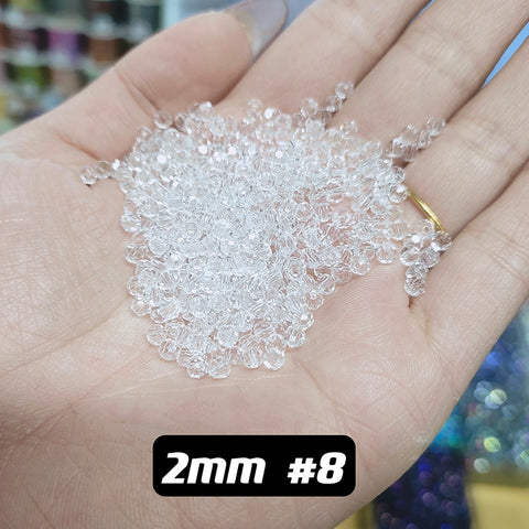 2 mm Glass Disco Beads