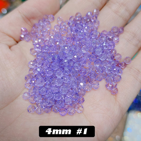 4 mm Glass Disco Beads