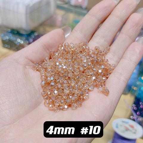 4 mm Glass Disco Beads