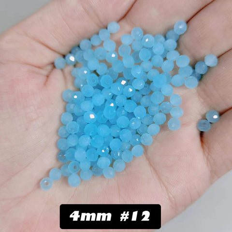 4 mm Glass Disco Beads