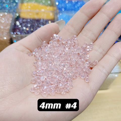 4 mm Glass Disco Beads