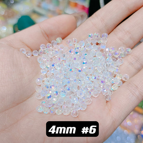 4 mm Glass Disco Beads